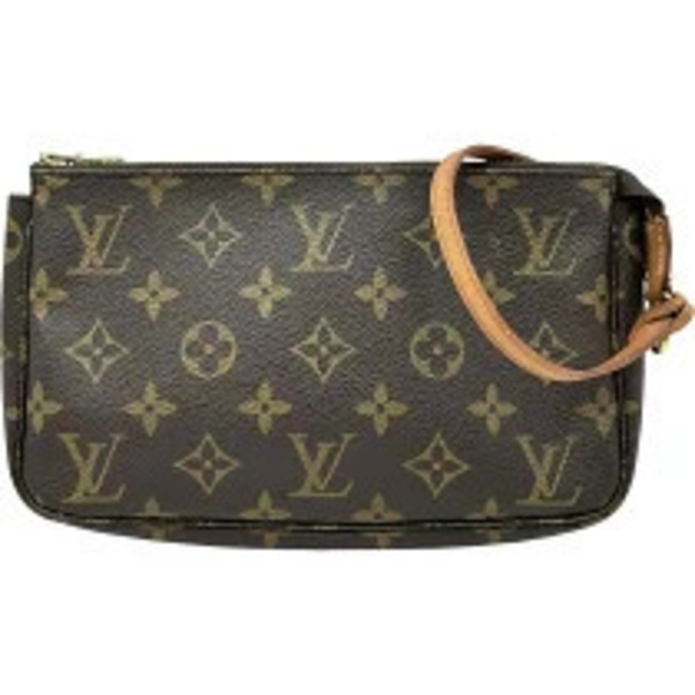 Louis Vuitton Pochette Accessoires Brown Monogram Canvas Shoulder Bag